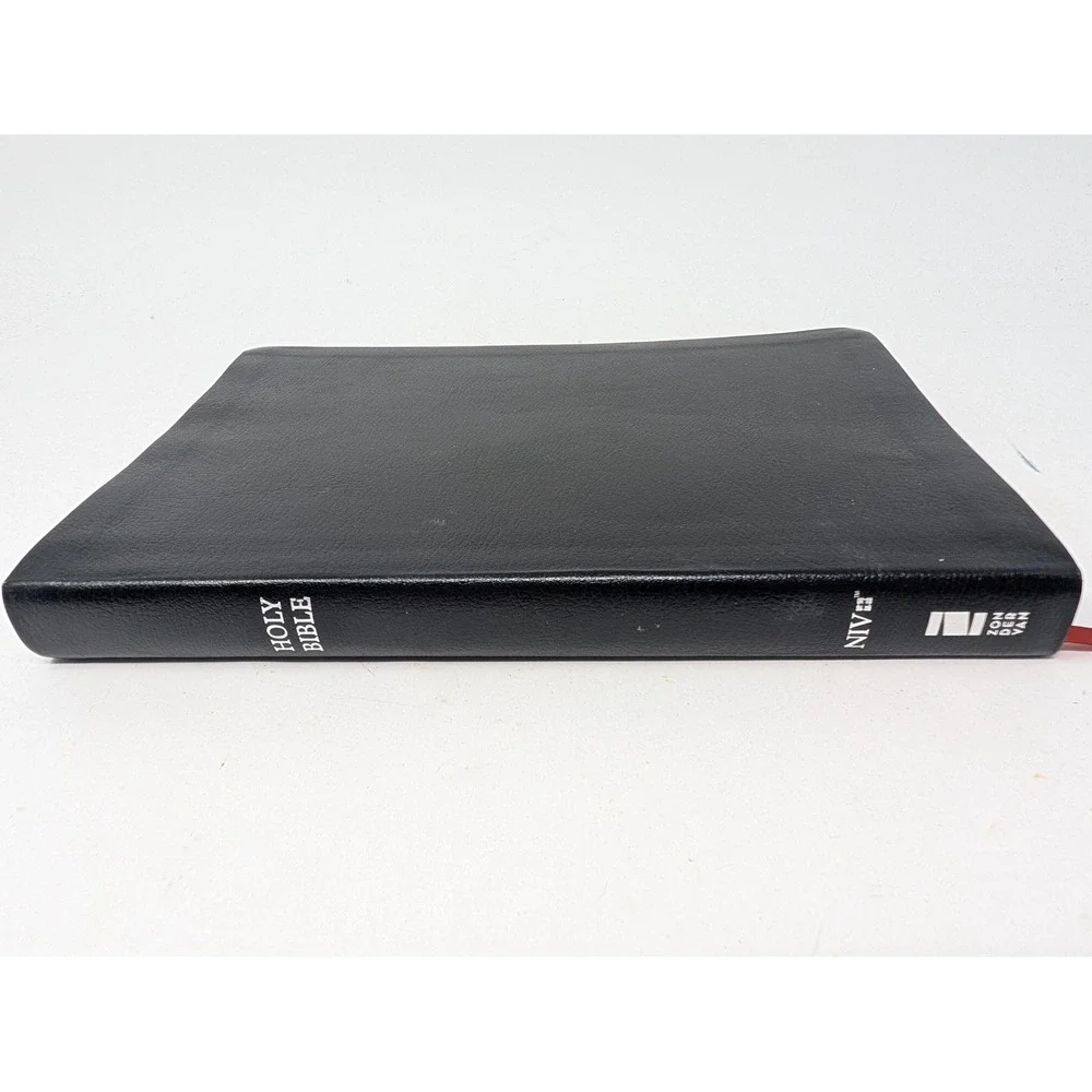 NIV Thinline Bible Large Print Bonded Leather Black Zondervan